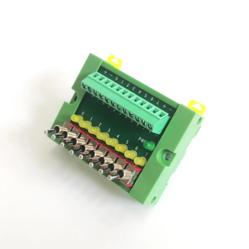 8-Point Slide Switch Module for Industrial Digital Input Simulation