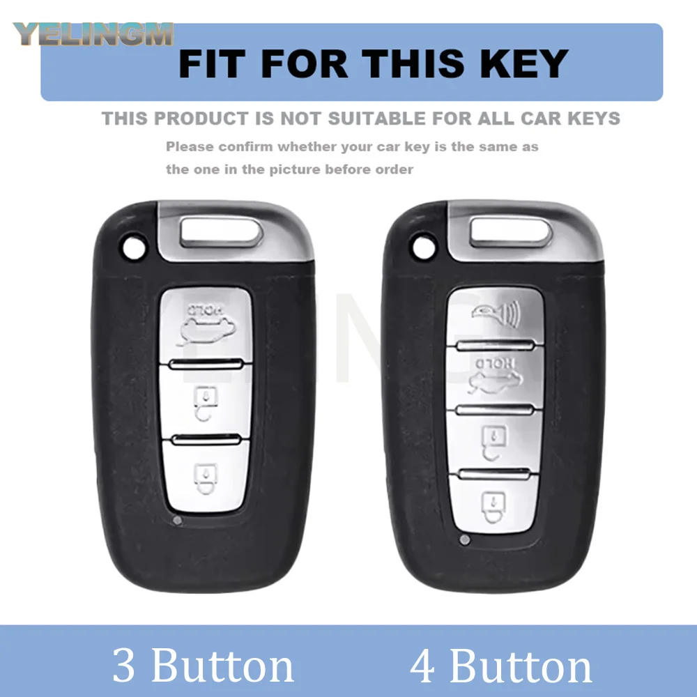 Gun TPU 3/4Buttons for Hyundai Tucson Azera IX35 Sonata for Kia Sportage R Borreed Sorento K5 K7 Key Case Cover Shell Fob Holder