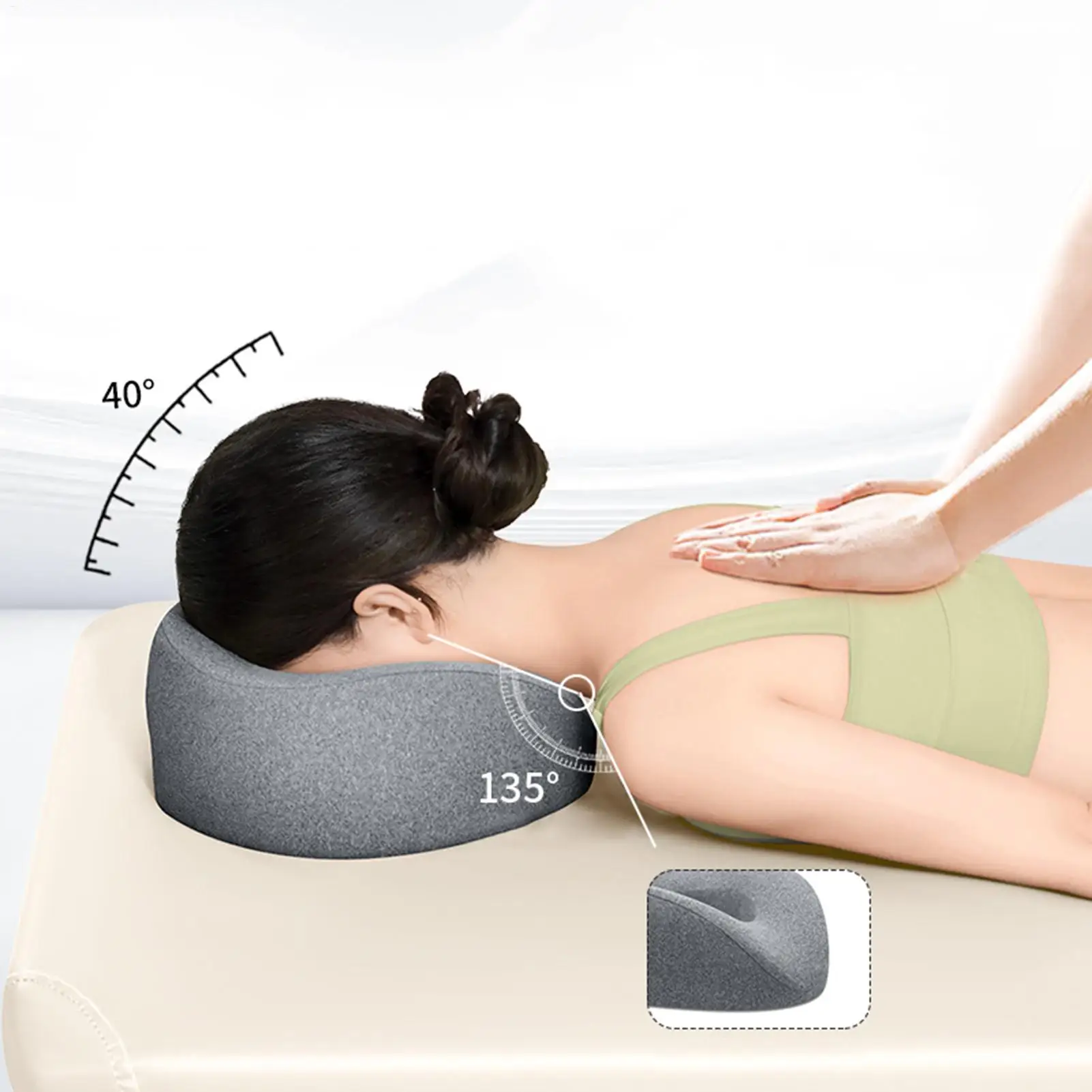 Face Pillow Beauty Salon Sleeping Pillow Ergonomics Lying Down Pillow Face Down Pillow Massage Head Support Pillow Nap Pillow