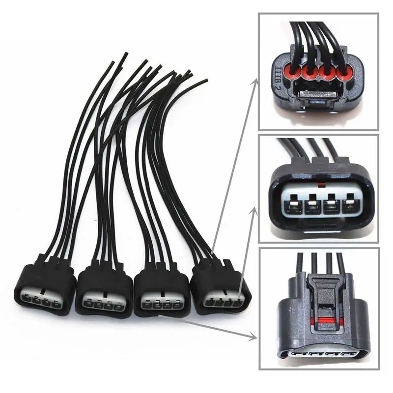 AASS-16Pcs Ignition Coil Pigtail Connector Repair Harness Kit Set For Toyota Lexus