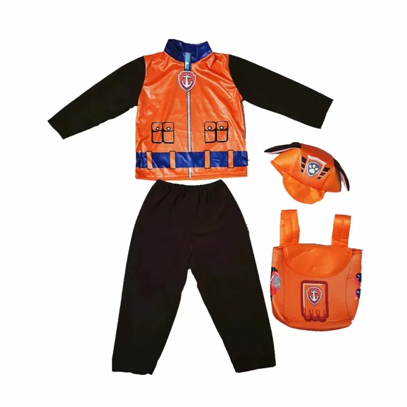 Carnival Boys Girls Rubble Marshall Chase Skye top pants bag sets Cosplay Costume Dog Children Halloween Party Costumes for kids
