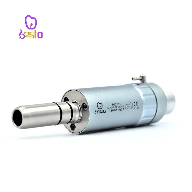 Profesjonalny silnik pneumatyczny z 2/4 otworami do mikrosilnika rękojeści o niskiej prędkości Przenośny silnik pneumatyczny ze stali nierdzewnej