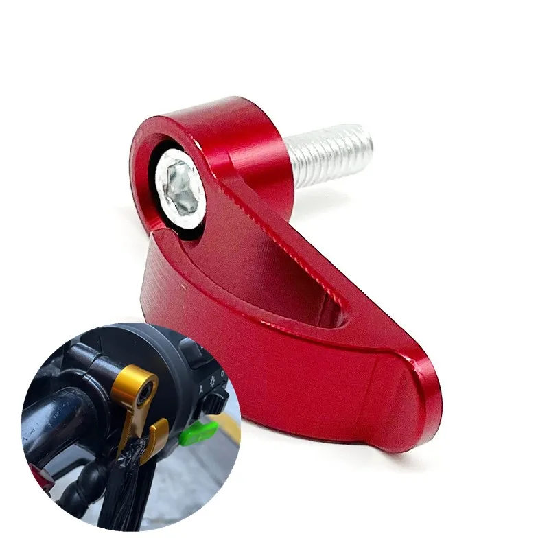 

1pc Universal Motorcycle Hook Aluminium Alloy Helmet Hooks Single Hole hook For Bike Electric Scooter Motorbike Accessories