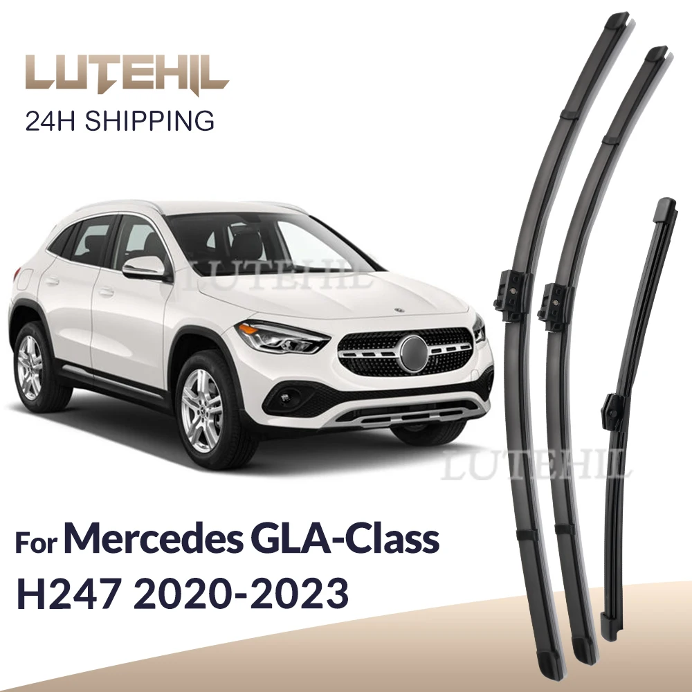 

LUTEHIL Wiper For Mercedes-Benz GLA-Class H247 2020-2023 Front & Rear Wiper Blades Windshield Windscreen Brushes 26"+20"+13"