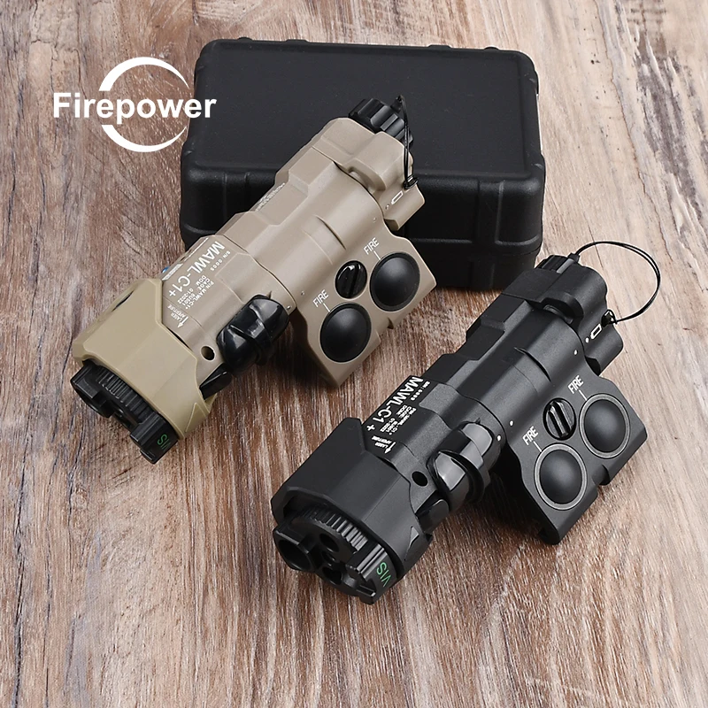 WADSN MAWL C1 Nylon Version Tactical Red Dot Sight Green Blue  Laser IR Visible LED Aiming Outdoor Hunting Weapon Scout Lights