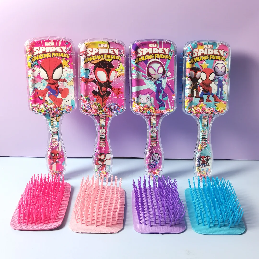 2-4PSC غرزة KT سانريو مربع طويل التعامل مع الرمال مشط الشعر كورومي ماي ليتل المهر تدليك مشط #4