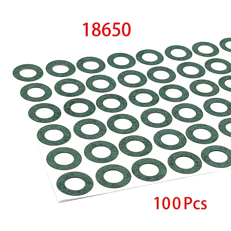 20-100pcs 18650 21700 32650 Li-ion Battery Insulation Gasket Barley Paper Battery Insulating Glue Patch Electrode Insulated Pads