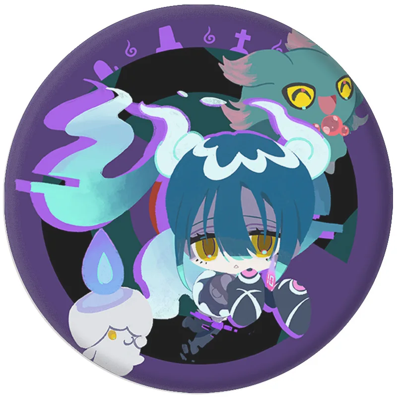 Pokemon Feat.Hatsune Miku Project VOLTAGE 18 Types Badges Pikachu Cartoon Badge DIY Making Kid Pins Brooch Cute Figures Gift