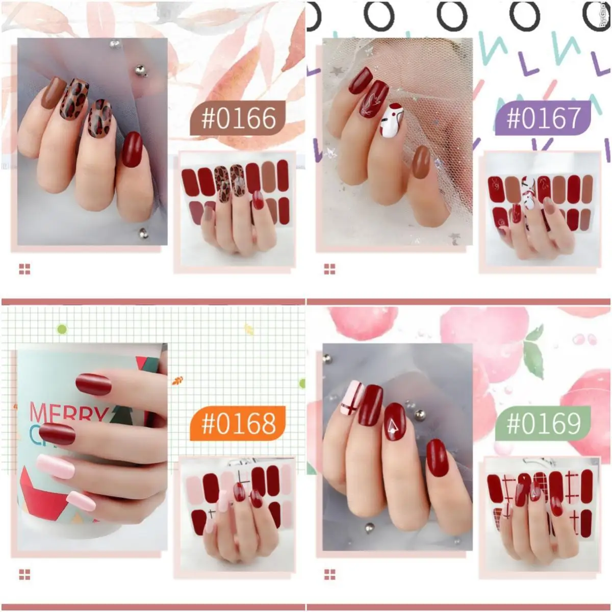 

MEBIS Nail Sticker Film Full Star And Moon Art Strawberry Rainbow Cat Eye Nail Nails Sticker