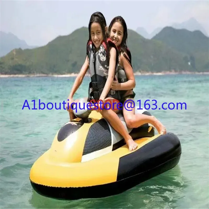 Inflatable PVC electric sea scooter and water jet boat riding experience