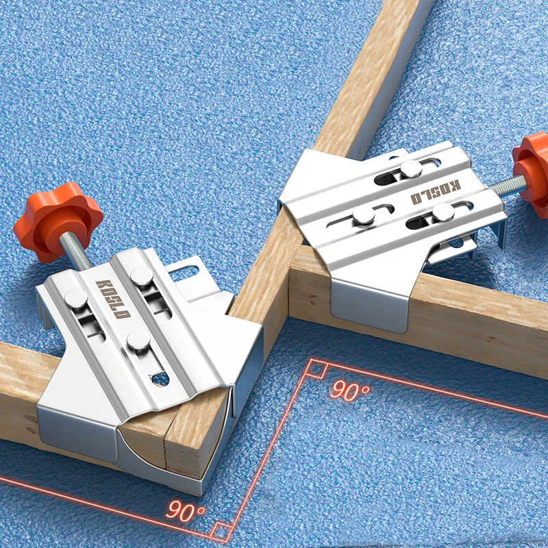1Pc Woodworking Stainless Steel Corner Clamp 90 Degree Right Angle Clamp for Picture Framing / Cabinet and Furniture Welding