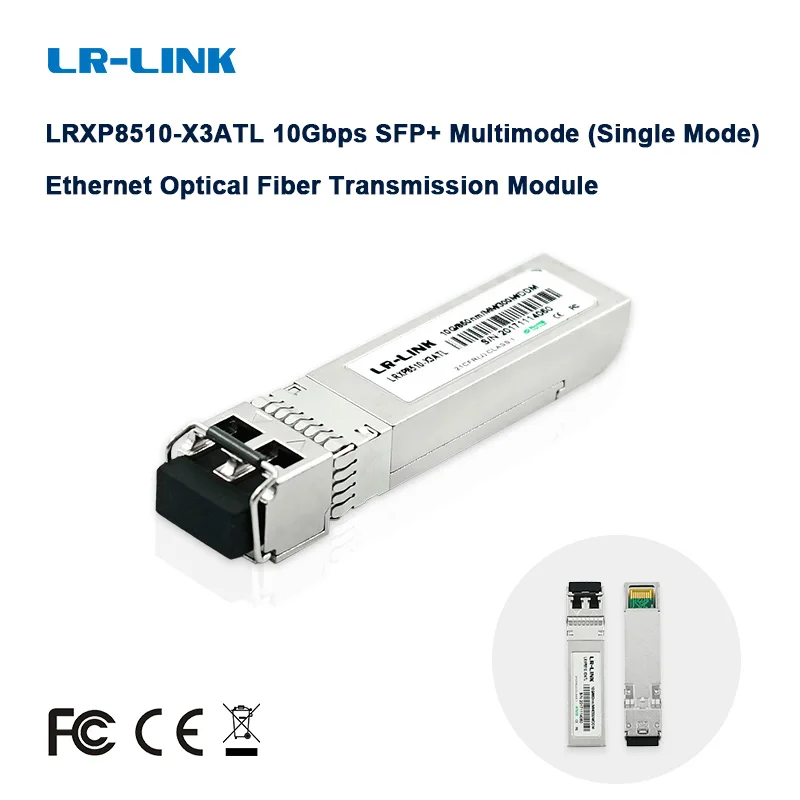 

LR-LINK 8510-X3ATL 500m SFP+ MMF 10G 10gb 850nm Transceiver SFP+ Module DDM Compatible with Cisco