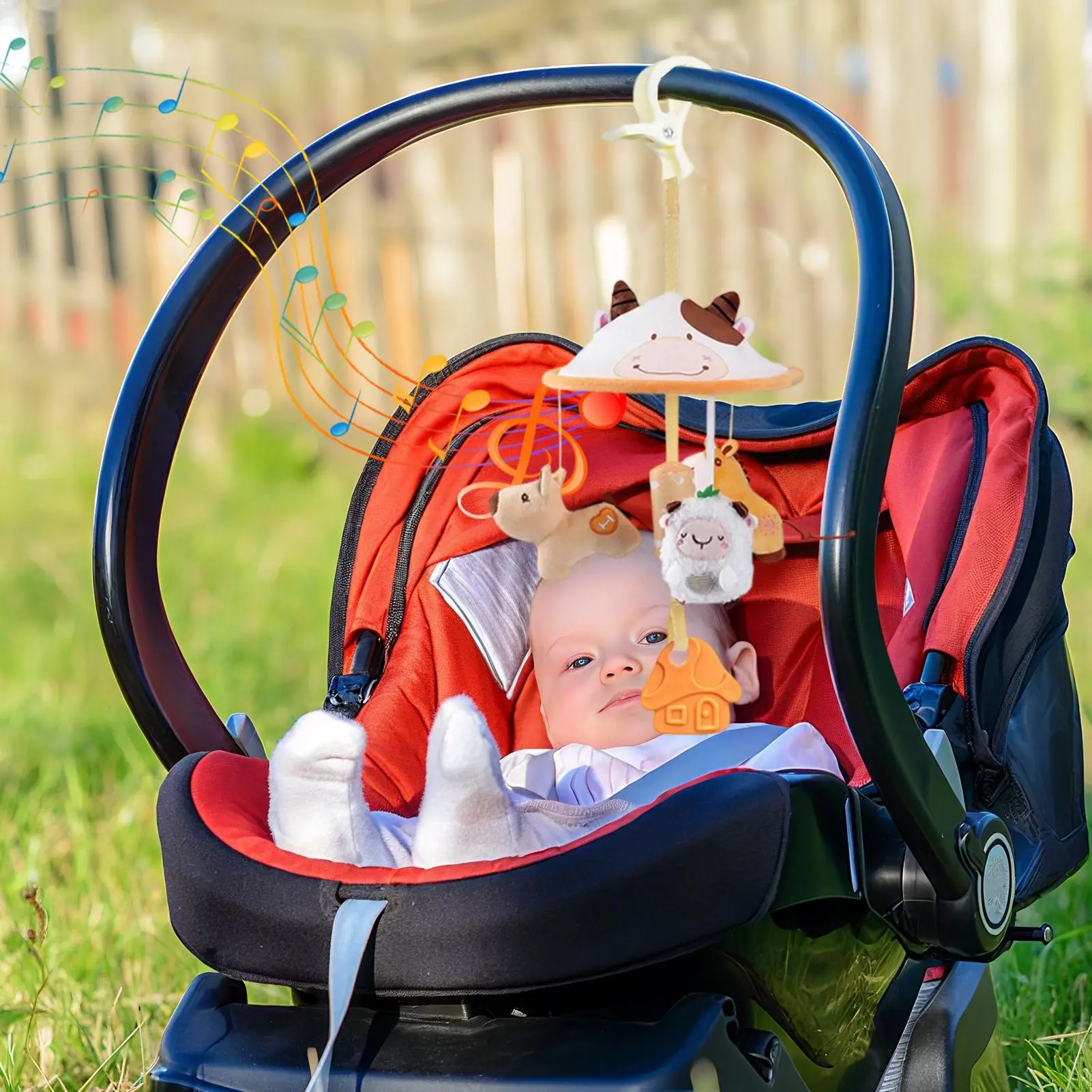 Baby Kinderwagen Spielzeug Kleinkind Ausgesetzt Spielzeug Mit Musik Für Auto Sitze Kinderwagen Befestigung Liefert Reise Begleiter Für Kind
