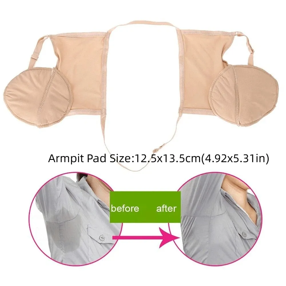 Almohadillas reutilizables anti-transpiración axilas color piel - imagen 4