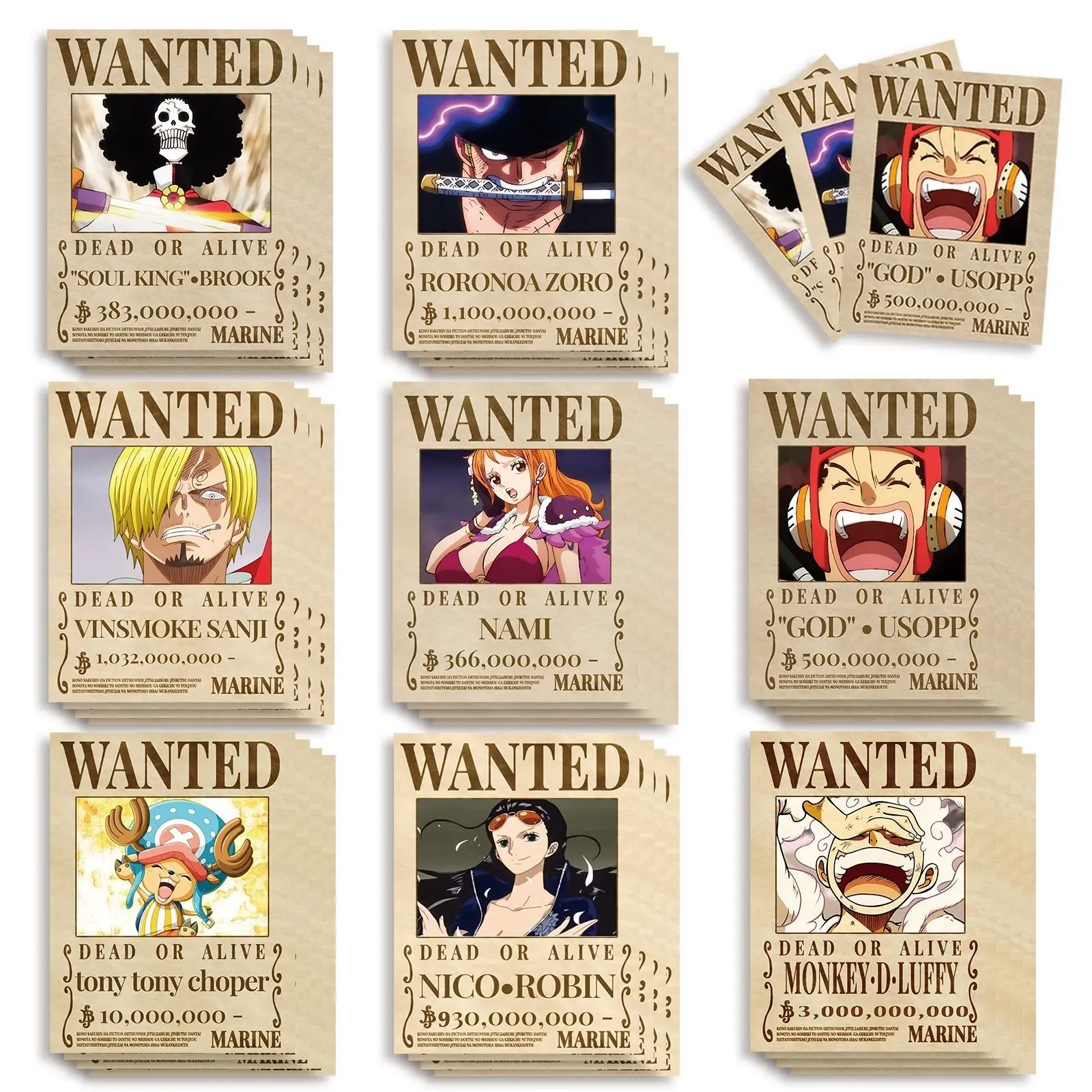 16 Hojas de Pegatinas de Rompecabezas de One Piece, Decoración para Equipaje, Teléfono, Guitarra, Taza, Patineta, Juguetes Clásicos para Niños