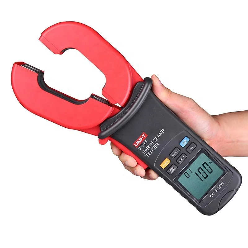 UT275 Digital Clamp Earth Ground Resistance Clamp Meter, AC Leakage Current Clamp Meter Tester