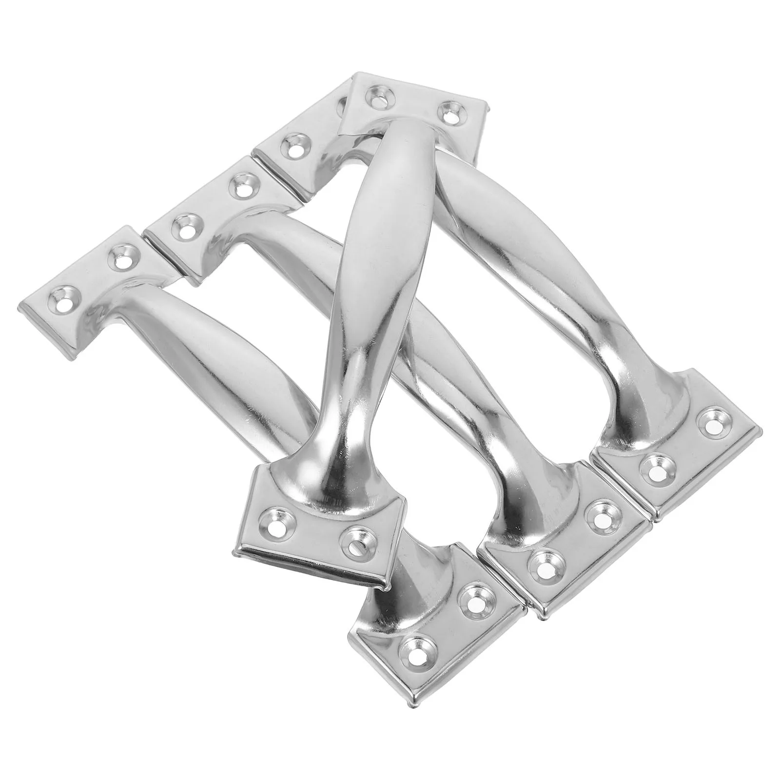 

4Pcs Gate Handle Heavy Duty Stainless Steel Commercial Door Pull Handle Exterior Garden Gate Garage Front Door Cabinet