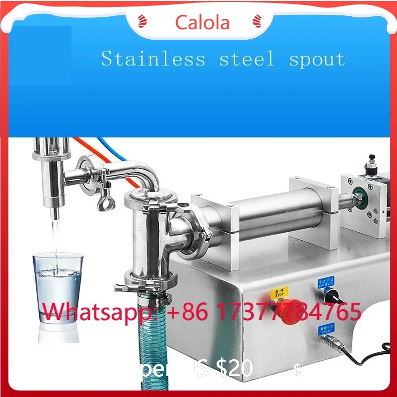 0-4000ml Single Head Liquid Filling Machine Mini Electric LCD Bottle Filler for Water Milk Juice Perfume