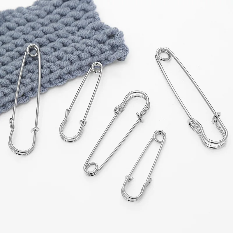 20Pcs/Lot 27mm-100mm Multi Size Safety Pin Shawl Sweater Large Button Pin Box Bag Clothing Carpet Paper Pin Sewing Accessories