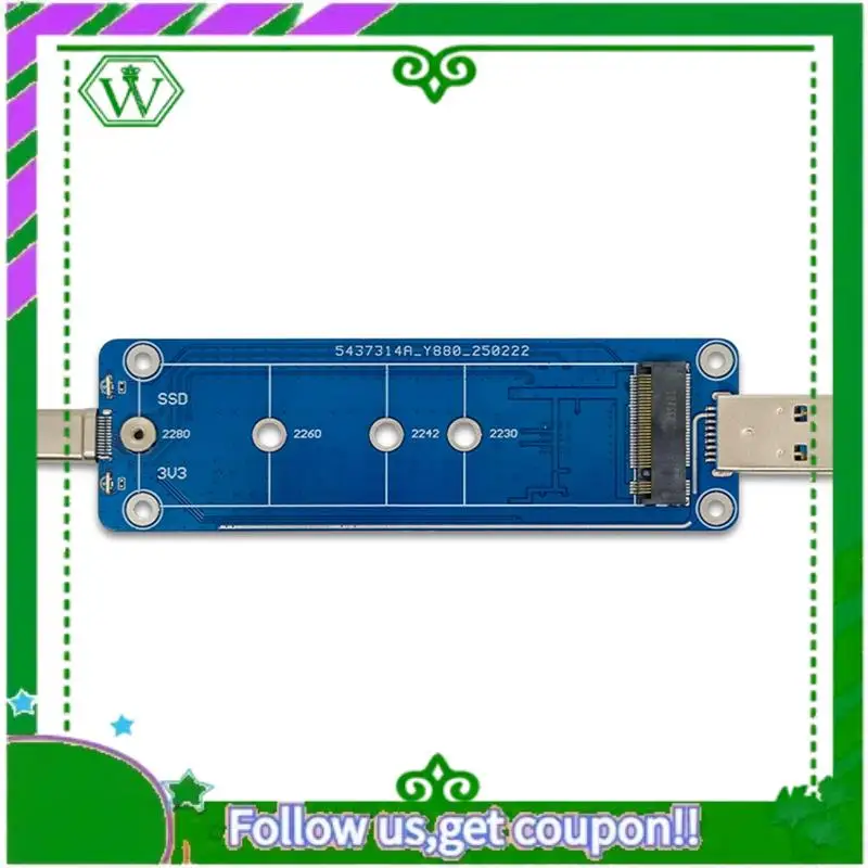 Reliable-M2 SSD Adapter Nvme Enclosure M.2 To USB3.2 Case For NVME PCIE M Key SSD NVME To USB3.0/TYPE-C Converter