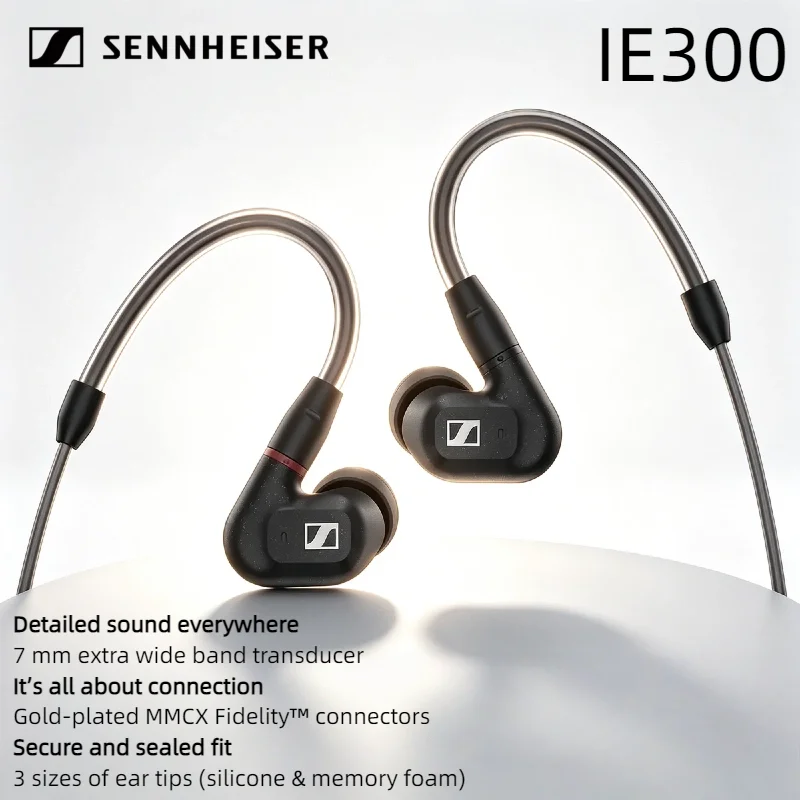 Sennheiser IE300 Running Wired Earphones In-ear HIFI Stereo Earbuds High Quality Headphones for Sports Gym Elite