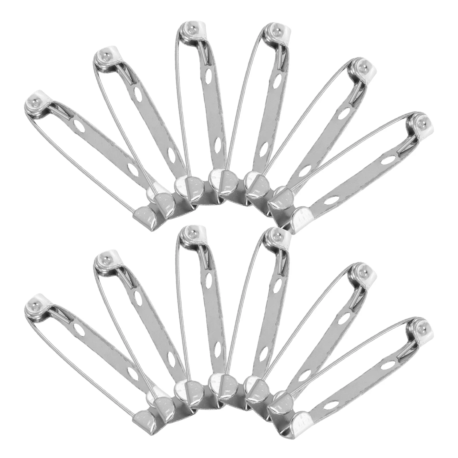 60 قطعة دبابيس معدنية قفل المشبك السلامة الصيد لصنع المجوهرات دبوس ظهورهم قفل المشبك الحرف بروش شارة اكسسوارات