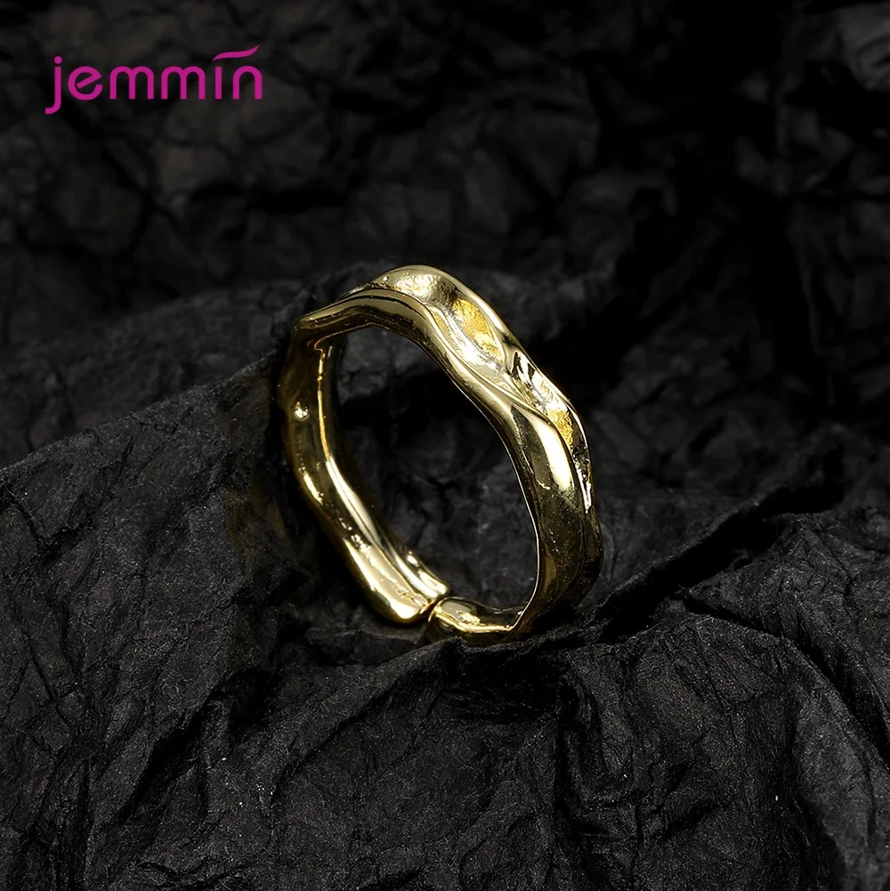 Hot Sale New Arrival 925 Sterling Silver Elegant Open Ring Jewelry Wedding Birthday Present for Women Girls