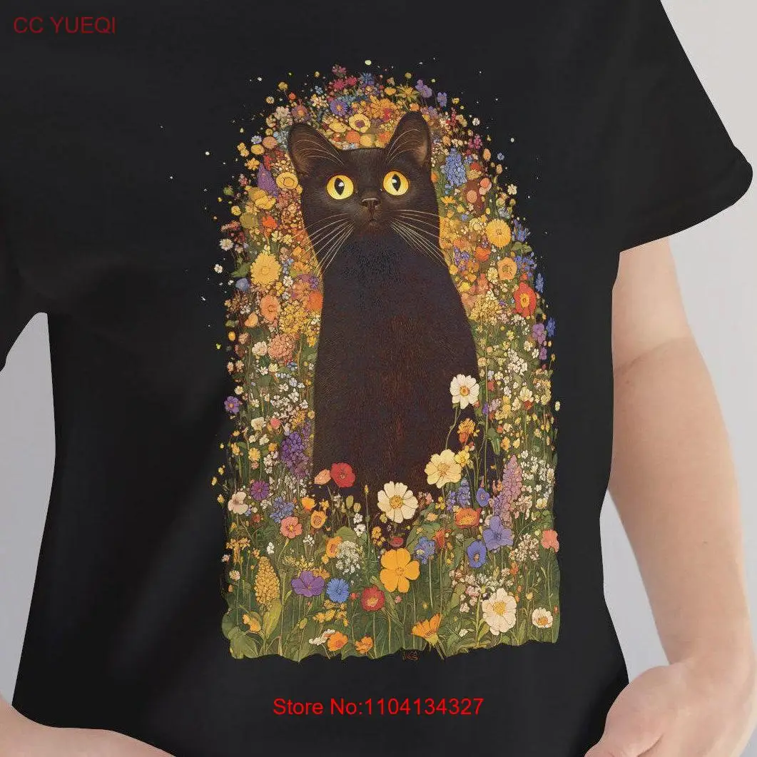 

Mystical Cat T Shirt Lover Boho Animal ArT Nature Inspired Apparel long or short sleeves