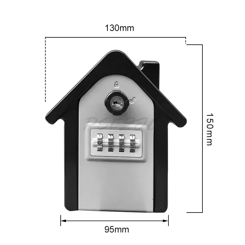 Home Construction Site Double Open Password Key Box Decoration Storage Box Password Lock