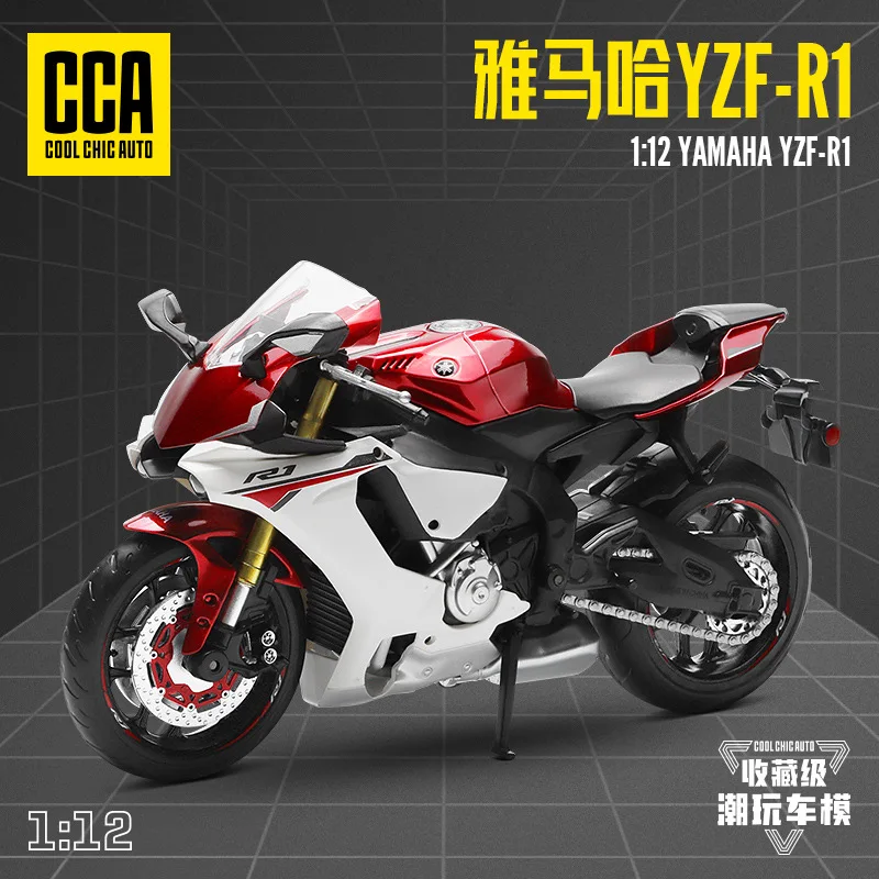 Msz cca 1:12 yamaha YZF-R1 clássico modelo de motocicleta liga modelo de carro brinquedo fundição coleção brinquedo presente natal