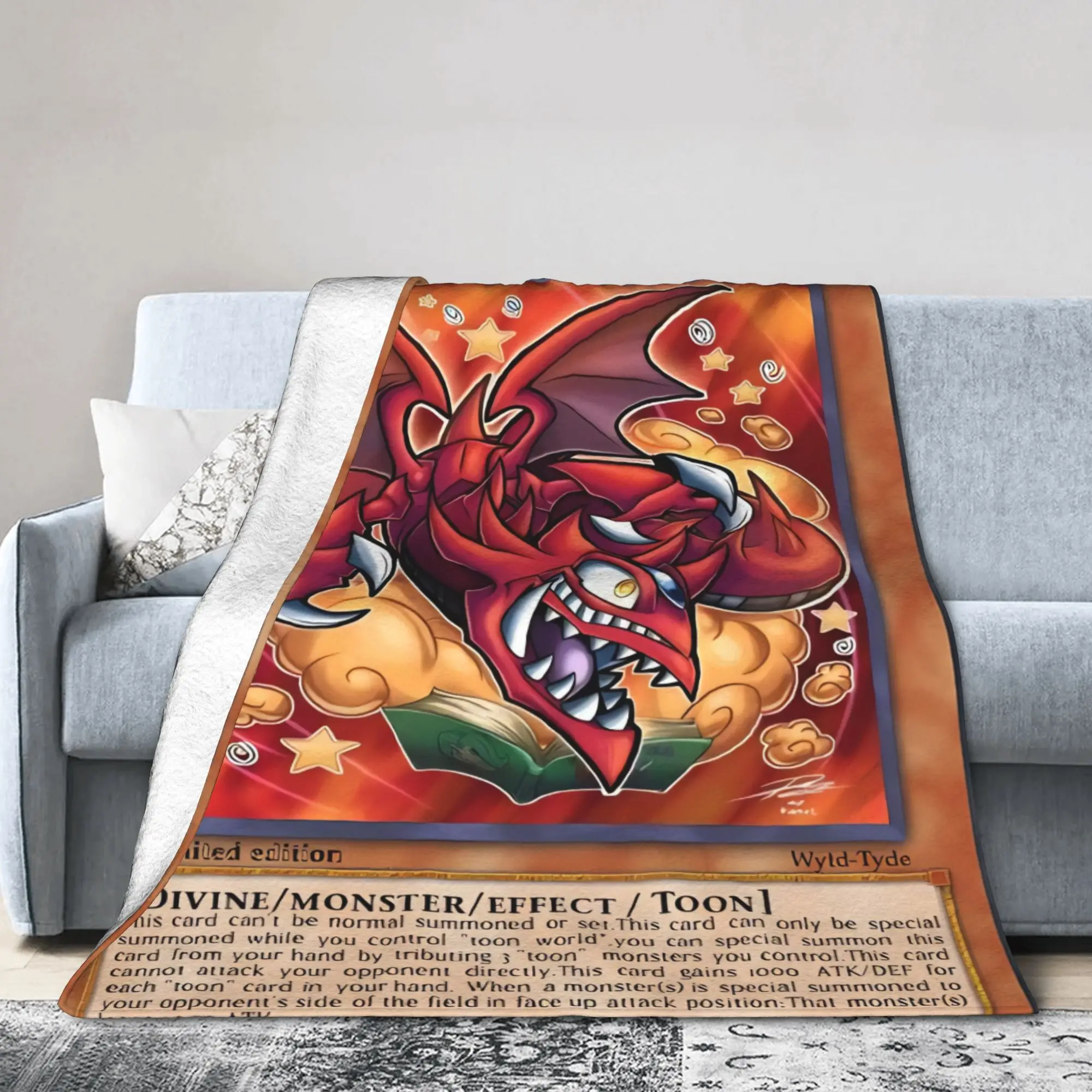 Manta cálida Yu Gi Oh Card para niñas y niños, manta de felpa, colcha estética de franela para exteriores, funda para sofá cama