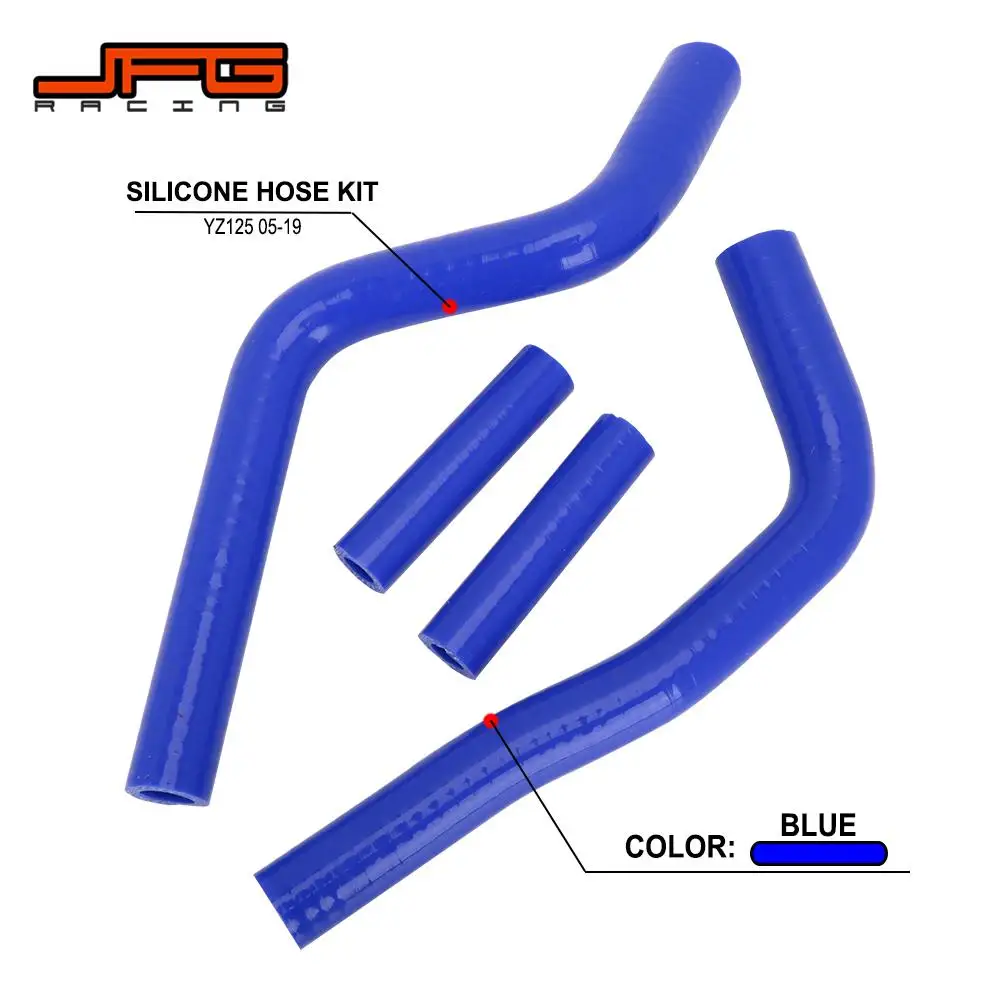 For Yamaha YZ125 YZ 125 2005-2021 Motorcycle Silicone Radiator Coolant Hose Kit MX Enduro Dirt Bike Racing Motocross Accessories