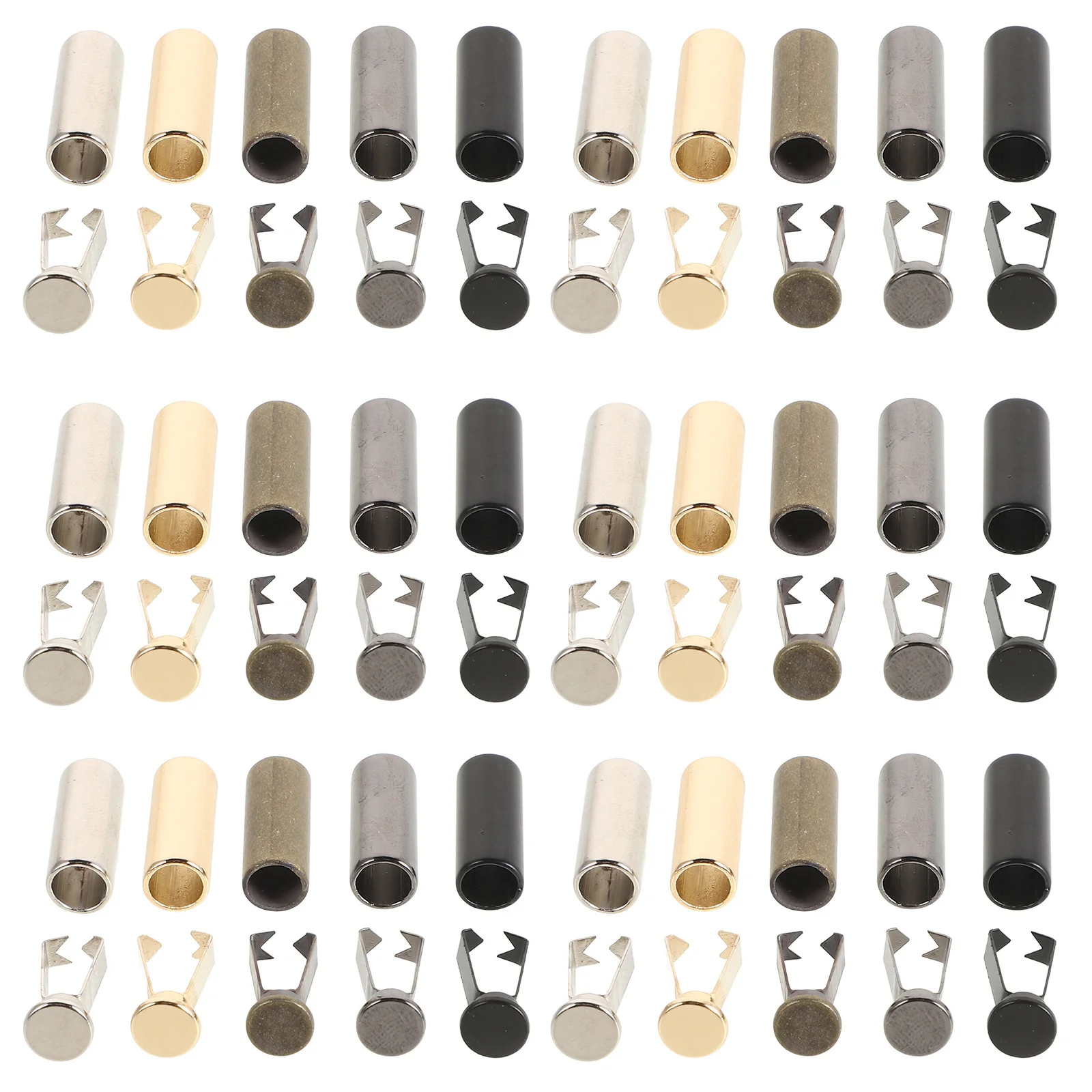 

30Sets Cord Locks Heavy Duty Adjustable Alloy Drawstring Clips for Hoodies Hats DIY Rope Cord Stoppers Elastic Drawstring
