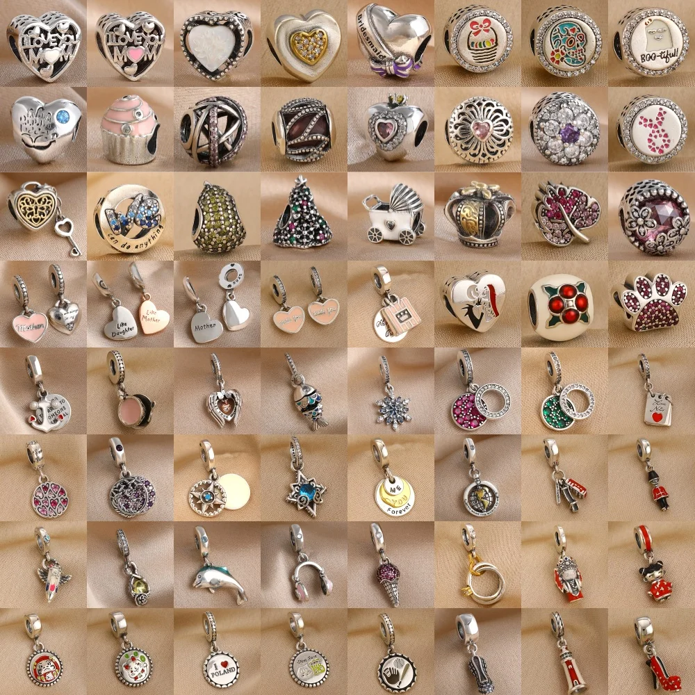 Hot Selling 925 Silver,Heart-Shaped,Cake Beads,Fish,Headphone Pendant Fit Original Bracelet DIY Accessories Exquisite Jewelry ﻿