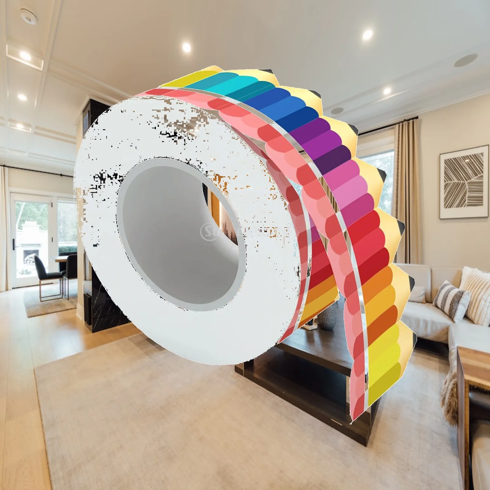 Cute Pencil Bulletin Board Border 7cm Wide 20m Long for School Classroom Door Window Chalkboard Whiteboard Bright Color Self