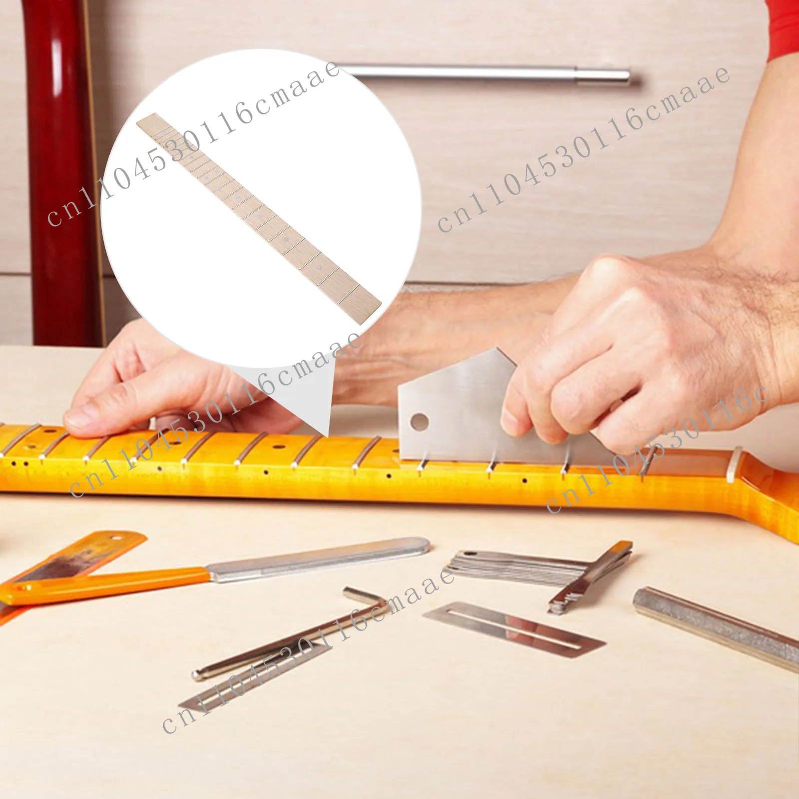 

NEW Electric Guitar Fingerboard Elegant Maplewood Design Precise Fret Markers Versatile Music Styles Replacement Accessory