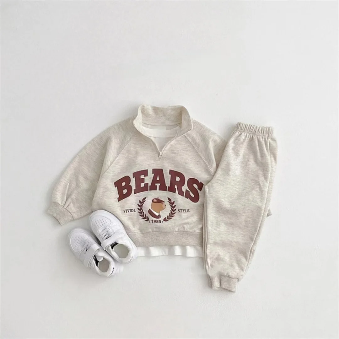 Baby Girls Boys Clothes Set Kids Cartoon Hoodies+Pant 2pcs Outfit Toddler Infant Traksuit 2024 Spring Autumn Children's Clothing