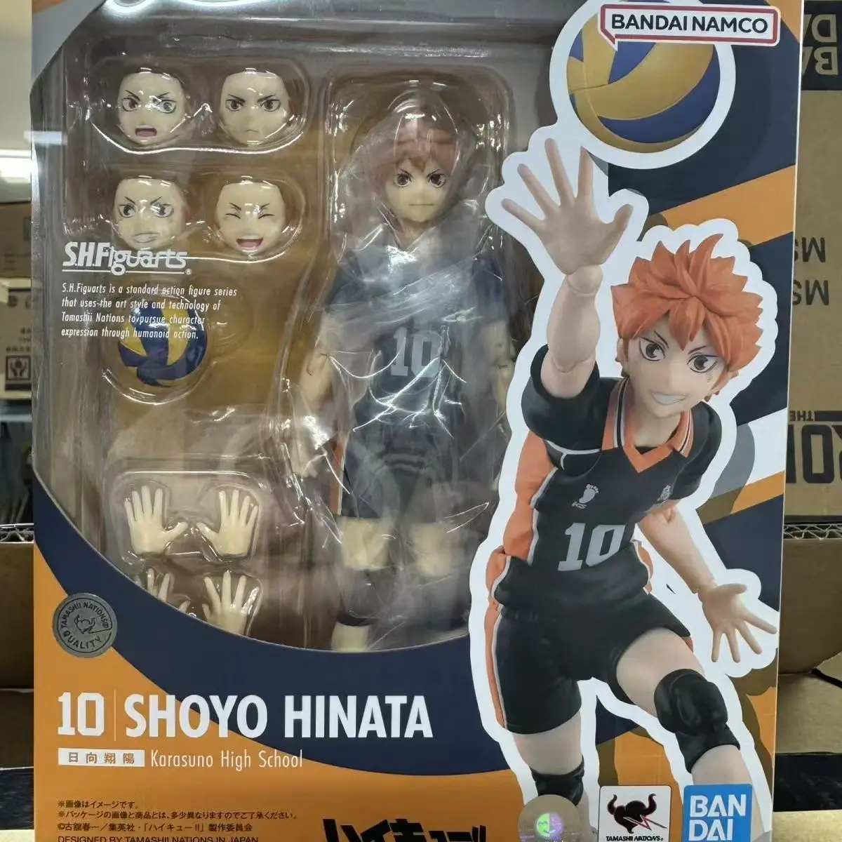 

BANDAI Original Haikyuu!! SHF Hinata Shoyo Tobio Kageyama Аниме фигурки Коллекция игрушек Модель персонажа Коллекция игрушек в подарок