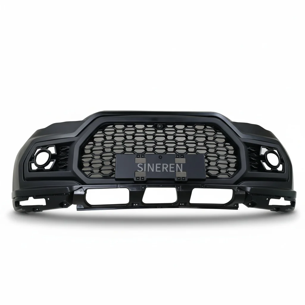 

Front Bumper Assembly With Exhaust Cut-Outs, Car Replacement Bumper, Fit For JMC VIGUS And JMC YUHU 5 2019-, Truck Accessories