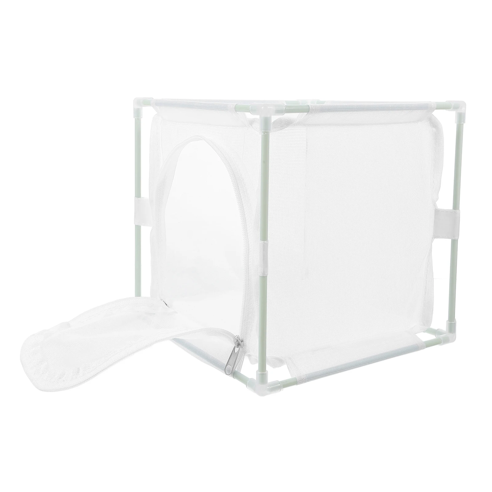 

Butterfly Habitat Cage Portable Zipper Mesh Enclosure Butterfly Breeding Cage Feeding Keeper Cricket Keeper