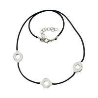 Anime Uchiha Itachi Necklace Cosplay 3 Loops Necklace Women Choker Kolye Gift Men Prop Jewelry