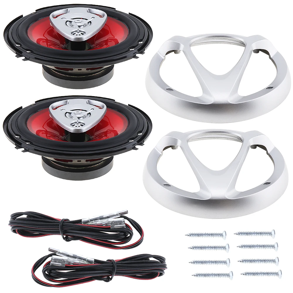 Altavoz Coaxial HiFi para puerta de coche, 2 piezas, 220W, 6,5 pulgadas, Audio automático, música estéreo, frecuencia de rango completo