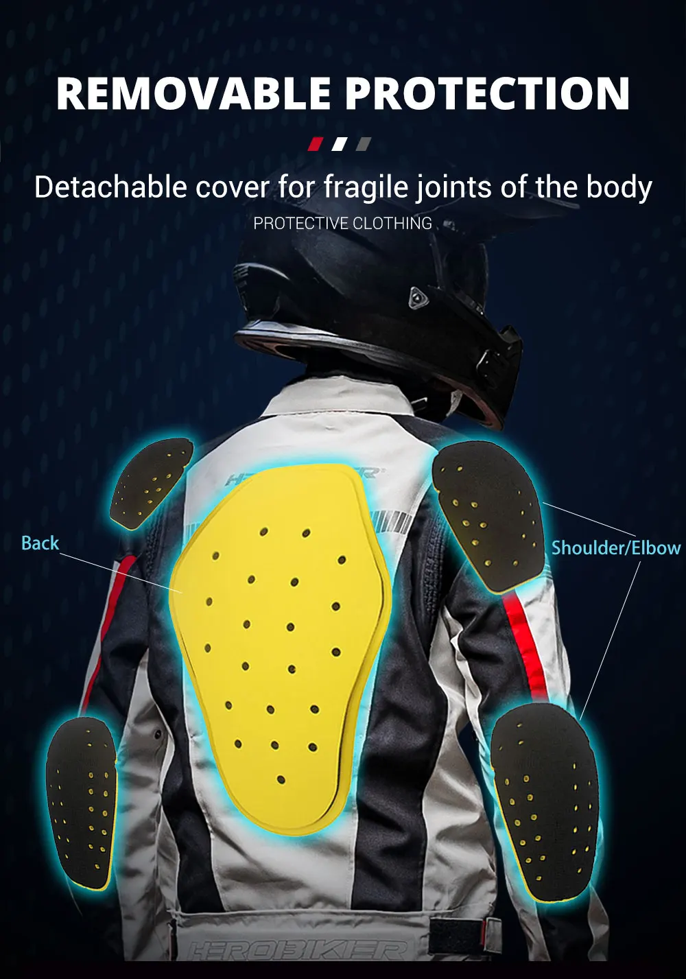 HEROBIKER Waterproof Motorcycle Jacket Man Racing Jacket Wearable Motorcycle Pants Moto Clothing With EVA Protection 13 S030b8b2762b34a4f85b59c30cca53d23J