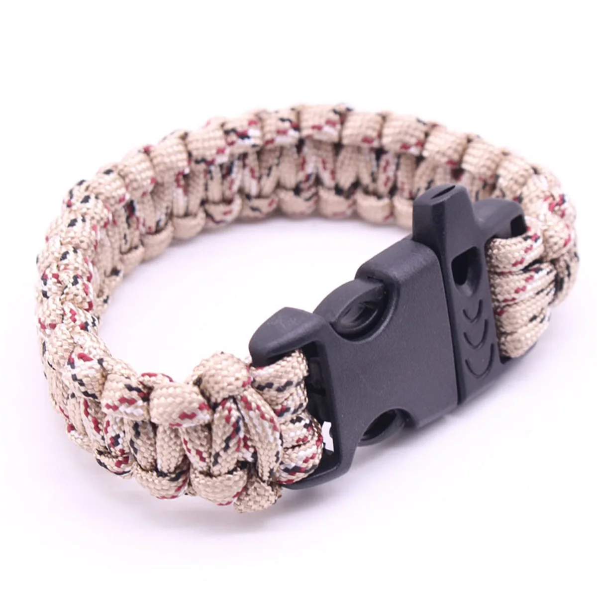 1 Outdoor Emergency Lifesaving Hand Rope Seven Core Umbrella Rope High Score Whistle Bracelet Wristband Survival Bracelet Hand W