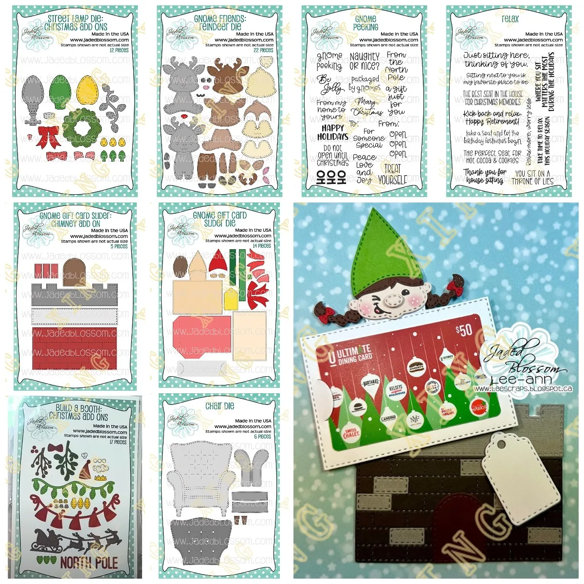 

Gnome Gift Card Christmas Add Ons New Metal Cutting Dies Stamps Stencil Scrapbook Embossed Paper Card Album Craft Template