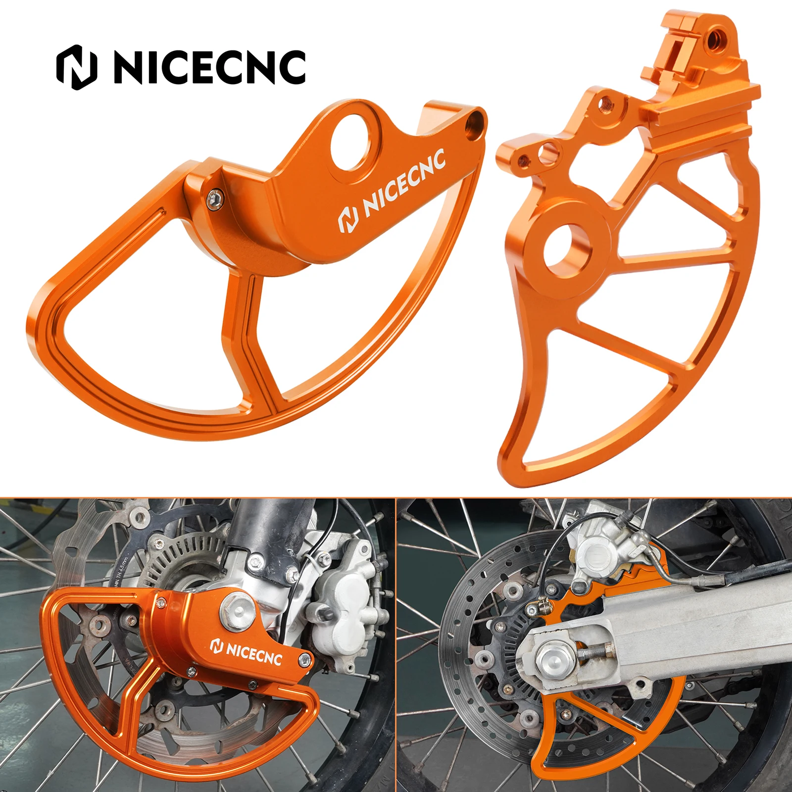 

Motorcycle Front/Rear Brake Disc Guard Protector for KTM 690 Enduro/ R 690 SMC/R Husqvarna 701 Supermoto Enduro GasGas 700 ES/SM