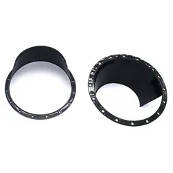 1 Pair 6.5 Inch Car Door Audio Speaker Ring Plates Waterproof Cover Rust Protector Pad Black Red Universal Replacement Parts