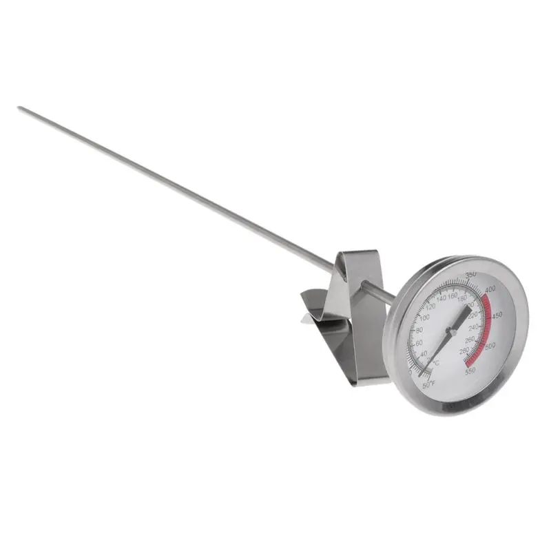 40cm Long Probe Stainless Steel Fried Thermometer For Oven French Fries Drop ship