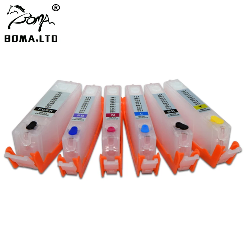 6PC PGI-150 CLI-151 PGI150 CLI151 Ink Cartridge For Canon MG5410 MG5510 MG6310  MG7110 MX721 MX921 IP7210 IP8710 IX6810 Printer