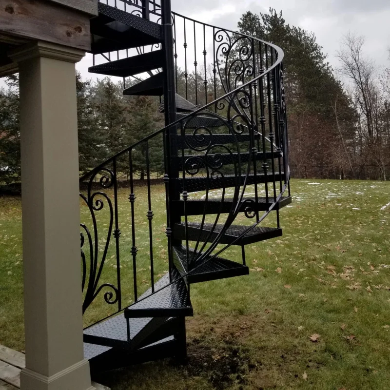 

Customize.Staircase Small Aluminum Metal Beam Glass Outdoor Stairs